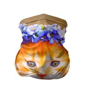 Бандана-труба 3D с принтом Котенок в Белгороде, 100% полиэстер, ткань с особыми свойствами — Activecool | плотность 150‒180 г/м2; хорошо тянется, но сохраняет форму | кошка | красота | мордочка | природа | рыжая