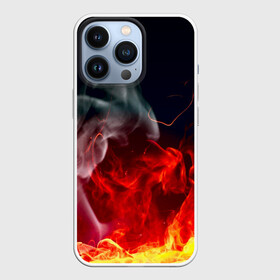 Чехол для iPhone 13 Pro с принтом Огонь в Белгороде,  |  | fire | красный | пожар | черный