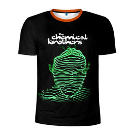 Мужская футболка 3D спортивная с принтом Chemical Brothers в Белгороде, 100% полиэстер с улучшенными характеристиками | приталенный силуэт, круглая горловина, широкие плечи, сужается к линии бедра | big beat | chemical brothers | биг бит | бигбит | кемикал бразерс | электронная | электронная музыка