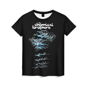 Женская футболка 3D с принтом Chemical Brothers в Белгороде, 100% полиэфир ( синтетическое хлопкоподобное полотно) | прямой крой, круглый вырез горловины, длина до линии бедер | big beat | chemical brothers | биг бит | бигбит | кемикал бразерс | электронная | электронная музыка