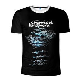 Мужская футболка 3D спортивная с принтом Chemical Brothers в Белгороде, 100% полиэстер с улучшенными характеристиками | приталенный силуэт, круглая горловина, широкие плечи, сужается к линии бедра | big beat | chemical brothers | биг бит | бигбит | кемикал бразерс | электронная | электронная музыка