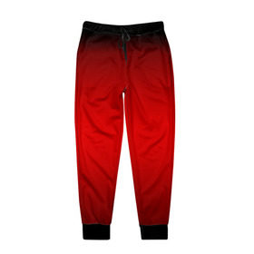 Мужские брюки 3D с принтом Hot-Rod в Белгороде, 100% полиэстер | манжеты по низу, эластичный пояс регулируется шнурком, по бокам два кармана без застежек, внутренняя часть кармана из мелкой сетки | градиент | красный