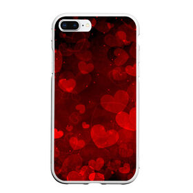 Чехол для iPhone 7Plus/8 Plus матовый с принтом Сердечко в Белгороде, Силикон | Область печати: задняя сторона чехла, без боковых панелей | 14 февраля | красная | любовь | сердце