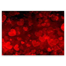 Поздравительная открытка с принтом Сердечко в Белгороде, 100% бумага | плотность бумаги 280 г/м2, матовая, на обратной стороне линовка и место для марки
 | 14 февраля | красная | любовь | сердце