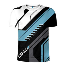 Мужская футболка 3D спортивная с принтом cs:go - Vulcan Style (Вулкан) в Белгороде, 100% полиэстер с улучшенными характеристиками | приталенный силуэт, круглая горловина, широкие плечи, сужается к линии бедра | cs | csgo | go | vulcan | кс