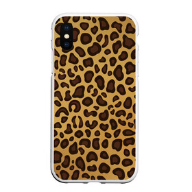 Чехол для iPhone XS Max матовый с принтом Окрас леопарда в Белгороде, Силикон | Область печати: задняя сторона чехла, без боковых панелей | арт | животные | леопард | окрас