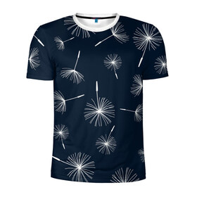 Мужская футболка 3D спортивная с принтом Одуванчик в Белгороде, 100% полиэстер с улучшенными характеристиками | приталенный силуэт, круглая горловина, широкие плечи, сужается к линии бедра | одуванчик | поле | природа | цветы