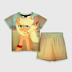 Детский костюм с шортами 3D с принтом Stop в Белгороде,  |  | my little pony | луна | пинки пай | пони | рарити | рейнбоу дэш | селестия | сумеречная искорка | флаттершай | эплджек