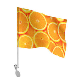 Флаг для автомобиля с принтом Апельсины в Белгороде, 100% полиэстер | Размер: 30*21 см | апельсин | долька | цитрус