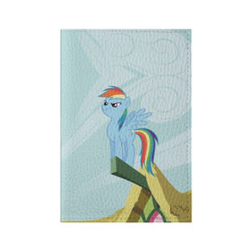 Обложка для паспорта матовая кожа с принтом Rainbow в Белгороде, натуральная матовая кожа | размер 19,3 х 13,7 см; прозрачные пластиковые крепления | Тематика изображения на принте: my little pony | луна | пинки пай | пони | рарити | рейнбоу дэш | селестия | сумеречная искорка | флаттершай | эплджек