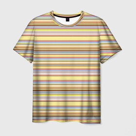 Мужская футболка 3D с принтом Полоски в Белгороде, 100% полиэфир | прямой крой, круглый вырез горловины, длина до линии бедер | 