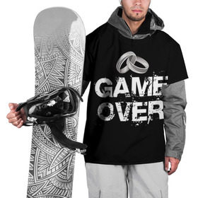 Накидка на куртку 3D с принтом Game over в Белгороде, 100% полиэстер |  | братва жениха | жених | мальчишник | мафия жениха