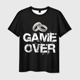 Мужская футболка 3D с принтом Game over в Белгороде, 100% полиэфир | прямой крой, круглый вырез горловины, длина до линии бедер | братва жениха | жених | мальчишник | мафия жениха