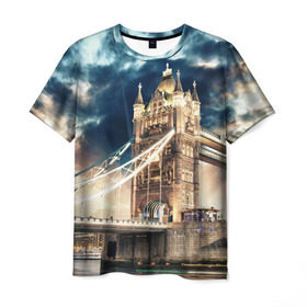 Мужская футболка 3D с принтом Англия в Белгороде, 100% полиэфир | прямой крой, круглый вырез горловины, длина до линии бедер | england | europe | london | англия | биг бен | великобритания | высотки | королева | лондон | мегаполис | тауэрский мост | туризм