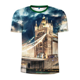 Мужская футболка 3D спортивная с принтом Англия в Белгороде, 100% полиэстер с улучшенными характеристиками | приталенный силуэт, круглая горловина, широкие плечи, сужается к линии бедра | england | europe | london | англия | биг бен | великобритания | высотки | королева | лондон | мегаполис | тауэрский мост | туризм