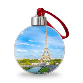 Ёлочный шар с принтом Париж в Белгороде, Пластик | Диаметр: 77 мм | Тематика изображения на принте: france | paris | париж | франция | эйфелева башня