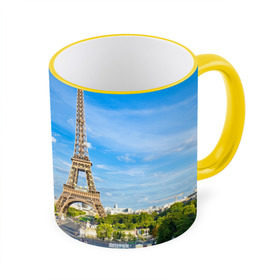 Кружка 3D с принтом Париж в Белгороде, керамика | ёмкость 330 мл | france | paris | париж | франция | эйфелева башня