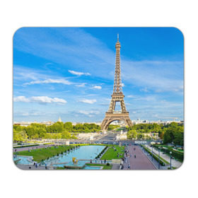 Коврик прямоугольный с принтом Париж в Белгороде, натуральный каучук | размер 230 х 185 мм; запечатка лицевой стороны | Тематика изображения на принте: france | paris | париж | франция | эйфелева башня