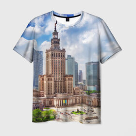 Мужская футболка 3D с принтом Польша в Белгороде, 100% полиэфир | прямой крой, круглый вырез горловины, длина до линии бедер | Тематика изображения на принте: europe | poland | warsaw | беловежская пуща | варшава | европа | евросоюз | ес | краков | отпуск | польша | туризм