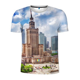 Мужская футболка 3D спортивная с принтом Польша в Белгороде, 100% полиэстер с улучшенными характеристиками | приталенный силуэт, круглая горловина, широкие плечи, сужается к линии бедра | europe | poland | warsaw | беловежская пуща | варшава | европа | евросоюз | ес | краков | отпуск | польша | туризм