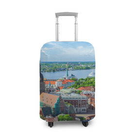 Чехол для чемодана 3D с принтом Рига в Белгороде, 86% полиэфир, 14% спандекс | двустороннее нанесение принта, прорези для ручек и колес | latvia | riga | европа | евросоюз | ес | латвия | отпуск | путешествия | рига | туризм