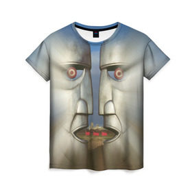 Женская футболка 3D с принтом Pink Floyd. The division bell в Белгороде, 100% полиэфир ( синтетическое хлопкоподобное полотно) | прямой крой, круглый вырез горловины, длина до линии бедер | 