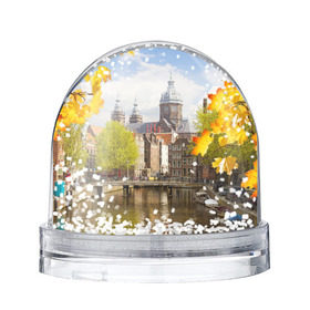 Снежный шар с принтом Amsterdam в Белгороде, Пластик | Изображение внутри шара печатается на глянцевой фотобумаге с двух сторон | нидерланды | пейзаж