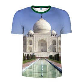 Мужская футболка 3D спортивная с принтом Индия в Белгороде, 100% полиэстер с улучшенными характеристиками | приталенный силуэт, круглая горловина, широкие плечи, сужается к линии бедра | goa | india | mumbai | new delhi | taj mahal | гоа | индия | каникулы | мавзолей | мечеть | мумбай | нью дели | отдых | отпуск | приключения | тадж махал | туризм