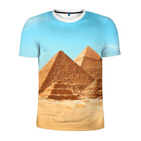Мужская футболка 3D спортивная с принтом Египет в Белгороде, 100% полиэстер с улучшенными характеристиками | приталенный силуэт, круглая горловина, широкие плечи, сужается к линии бедра | africa | cairo | egypt | африка | верблюд | дайвинг | египет | жара | зной | каир | каникулы | отдых | отпуск | песок | пирамида хеопса | пирамиды | пустыня | солнце | туризм | хургада