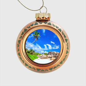 Стеклянный ёлочный шар с принтом Сейшельские острова в Белгороде, Стекло | Диаметр: 80 мм | seychelles | восточная африка | индийский океан | каникулы | море | островное государство | отдых | отпуск | пальмы | песок | пляж | приключение | путешествие | рай | сейшелы | сейшельские острова | туризм