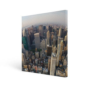 Холст квадратный с принтом New York в Белгороде, 100% ПВХ |  | america | new york | usa | америка | высотки | мегаполис | нью йорк | столица мира | сша | штаты