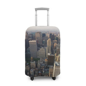 Чехол для чемодана 3D с принтом New York в Белгороде, 86% полиэфир, 14% спандекс | двустороннее нанесение принта, прорези для ручек и колес | america | new york | usa | америка | высотки | мегаполис | нью йорк | столица мира | сша | штаты