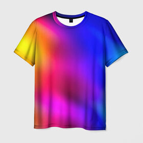 Мужская футболка 3D с принтом Краска в Белгороде, 100% полиэфир | прямой крой, круглый вырез горловины, длина до линии бедер | Тематика изображения на принте: размытый | разноцветный | яркий