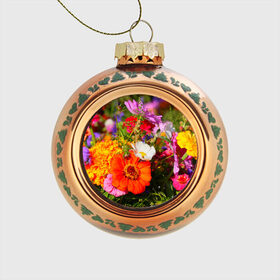 Стеклянный ёлочный шар с принтом Цветы в Белгороде, Стекло | Диаметр: 80 мм | лепесток | природа | цветок | яркая