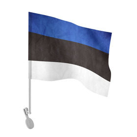Флаг для автомобиля с принтом Эстония в Белгороде, 100% полиэстер | Размер: 30*21 см | страна | эстония | эстонская республика