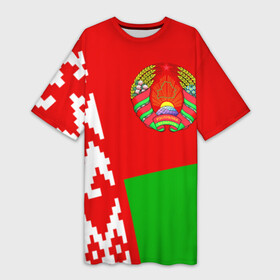 Платье-футболка 3D с принтом Беларусь 2 в Белгороде,  |  | belarus | беларусь