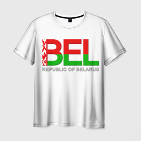 Мужская футболка 3D с принтом Belarus 6 в Белгороде, 100% полиэфир | прямой крой, круглый вырез горловины, длина до линии бедер | Тематика изображения на принте: belarus | republic | беларусь | республика