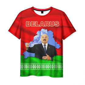 Мужская футболка 3D с принтом Belarus 15 в Белгороде, 100% полиэфир | прямой крой, круглый вырез горловины, длина до линии бедер | Тематика изображения на принте: belarus | беларусь | лукашенко | президент
