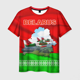 Мужская футболка 3D с принтом Belarus 16 в Белгороде, 100% полиэфир | прямой крой, круглый вырез горловины, длина до линии бедер | 