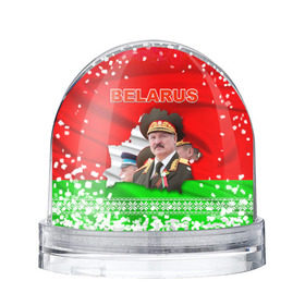Снежный шар с принтом Belarus 18 в Белгороде, Пластик | Изображение внутри шара печатается на глянцевой фотобумаге с двух сторон | Тематика изображения на принте: belarus | беларусь | лукашенко | президент