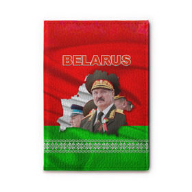 Обложка для автодокументов с принтом Belarus 18 в Белгороде, натуральная кожа |  размер 19,9*13 см; внутри 4 больших “конверта” для документов и один маленький отдел — туда идеально встанут права | belarus | беларусь | лукашенко | президент