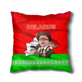 Подушка 3D с принтом Belarus 18 в Белгороде, наволочка – 100% полиэстер, наполнитель – холлофайбер (легкий наполнитель, не вызывает аллергию). | состоит из подушки и наволочки. Наволочка на молнии, легко снимается для стирки | belarus | беларусь | лукашенко | президент