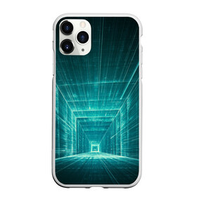 Чехол для iPhone 11 Pro матовый с принтом Цифровой тоннель в Белгороде, Силикон |  | Тематика изображения на принте: глубины сознания | интернет | коридор | матрица | оптическая иллюзия | секрет | сеть | тайна | тоннель