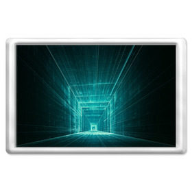 Магнит 45*70 с принтом Цифровой тоннель в Белгороде, Пластик | Размер: 78*52 мм; Размер печати: 70*45 | глубины сознания | интернет | коридор | матрица | оптическая иллюзия | секрет | сеть | тайна | тоннель