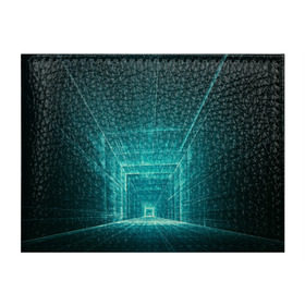 Обложка для студенческого билета с принтом Цифровой тоннель в Белгороде, натуральная кожа | Размер: 11*8 см; Печать на всей внешней стороне | глубины сознания | интернет | коридор | матрица | оптическая иллюзия | секрет | сеть | тайна | тоннель