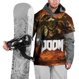 Накидка на куртку 3D с принтом Doom 4 Hell Cyberdemon в Белгороде, 100% полиэстер |  | Тематика изображения на принте: cyberdemon | demon | doom | hell | дум