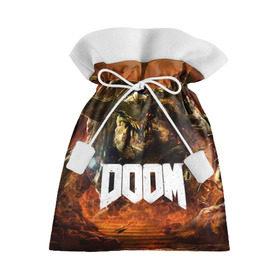 Подарочный 3D мешок с принтом Doom 4 Hell Cyberdemon в Белгороде, 100% полиэстер | Размер: 29*39 см | cyberdemon | demon | doom | hell | дум