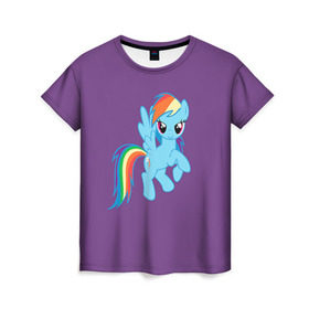 Женская футболка 3D с принтом Me little pony 5 в Белгороде, 100% полиэфир ( синтетическое хлопкоподобное полотно) | прямой крой, круглый вырез горловины, длина до линии бедер | my little pony