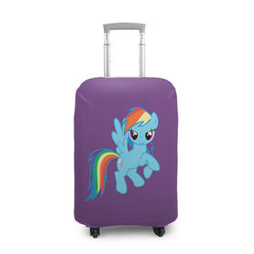 Чехол для чемодана 3D с принтом Me little pony 5 в Белгороде, 86% полиэфир, 14% спандекс | двустороннее нанесение принта, прорези для ручек и колес | my little pony