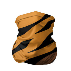 Бандана-труба 3D с принтом Шерсть тигра в Белгороде, 100% полиэстер, ткань с особыми свойствами — Activecool | плотность 150‒180 г/м2; хорошо тянется, но сохраняет форму | оранжевый | текстура | тигр